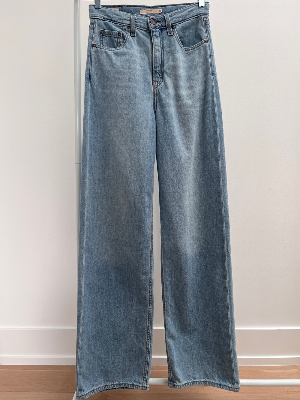 Levi’s high loose jeans 25 lets stay in pj cotton hemp wide leg lightweight - Picture 2 of 12
